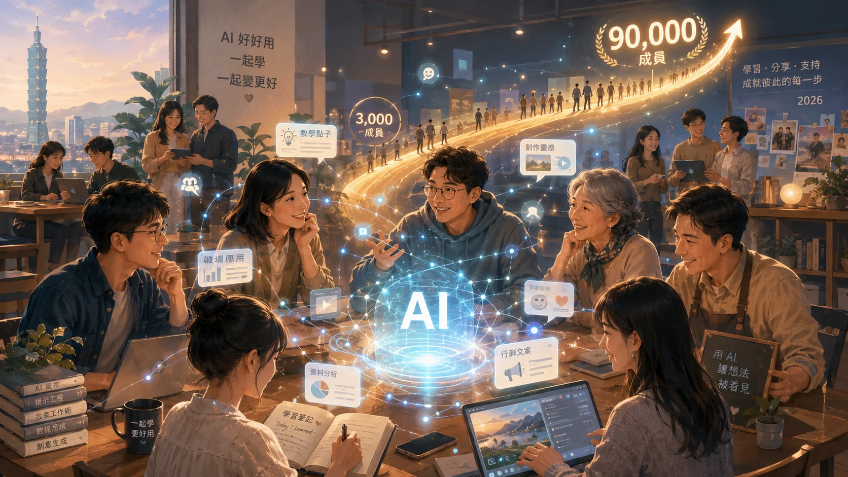 「AI 好好用」社團突破 9 萬人：從 3,000 到 90,000，與 AI 代理時代的同行筆記