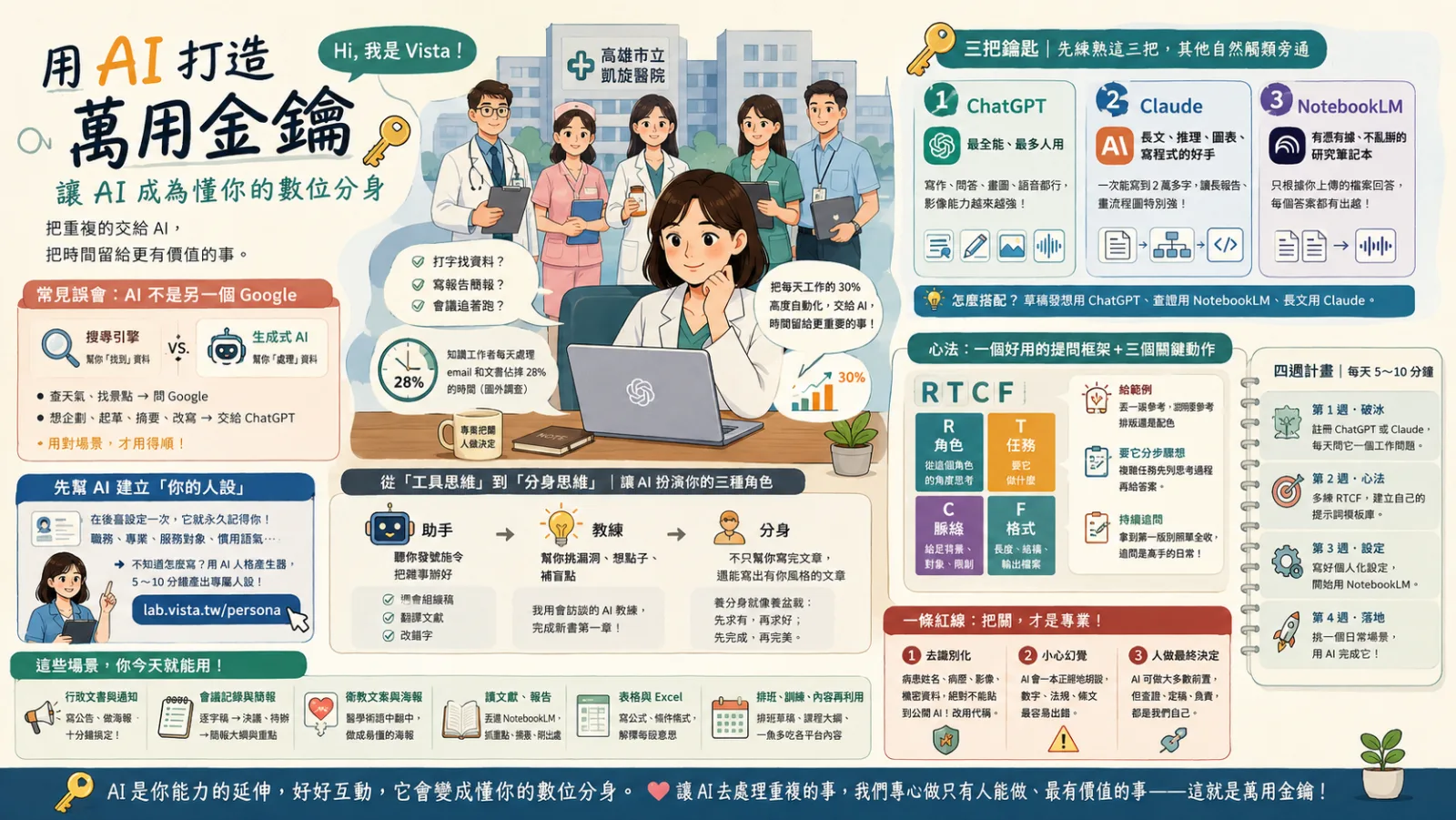 一把可以開很多扇門的鑰匙:我在凱旋醫院講的 AI 心法