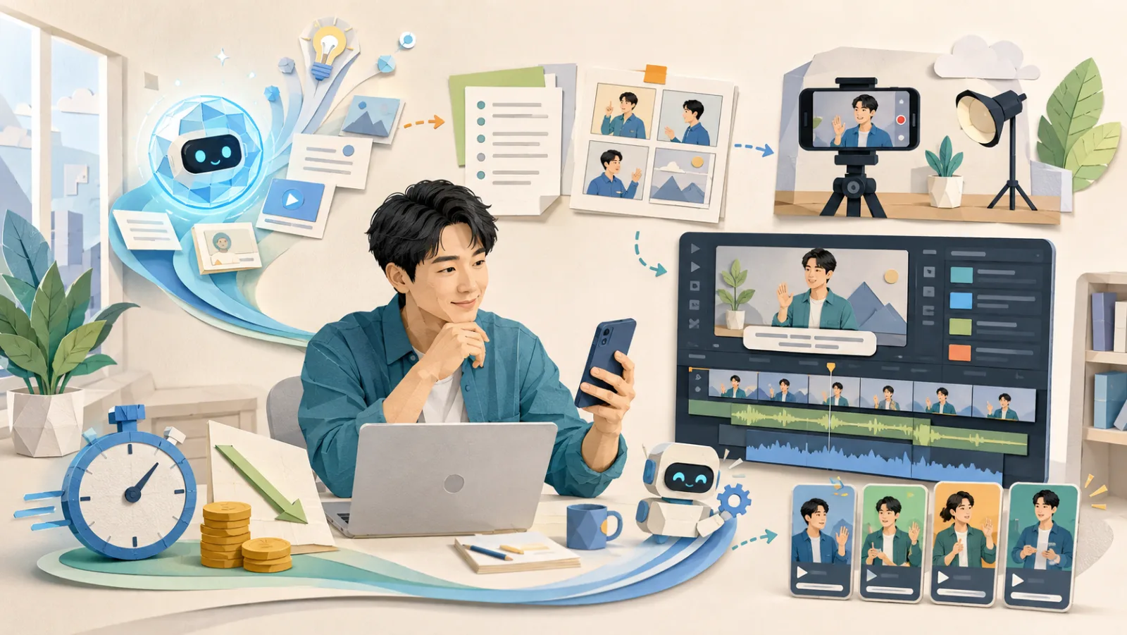 AI 助攻，影音行銷快狠省：中小企業把剪輯從五小時壓到三十分鐘的三階段路徑