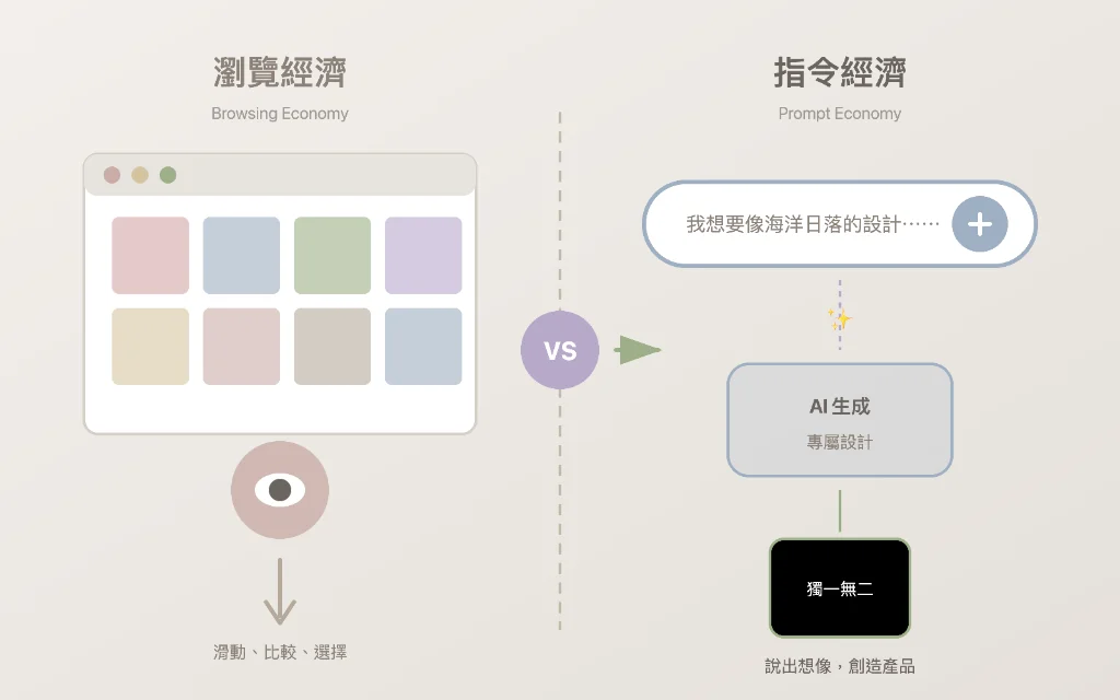 瀏覽經濟 vs. 指令經濟