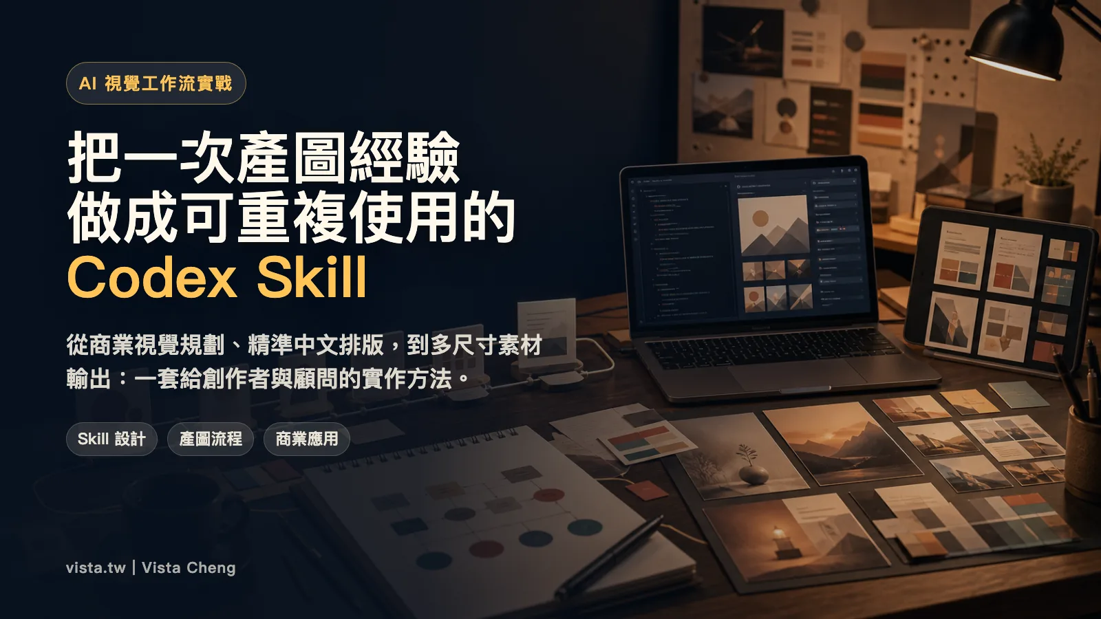 如何把一次 AI 產圖經驗，做成可重複使用的 Codex Skill