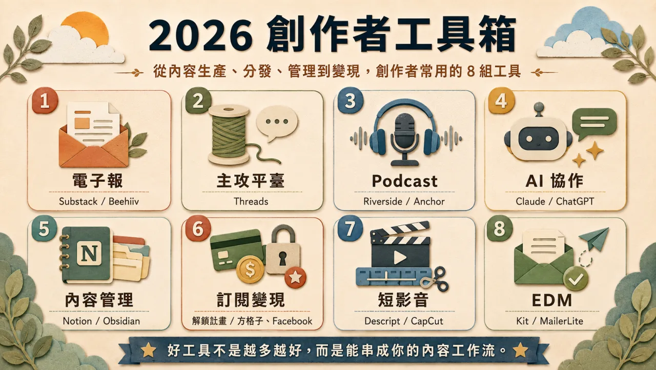 2026 創作者工具箱