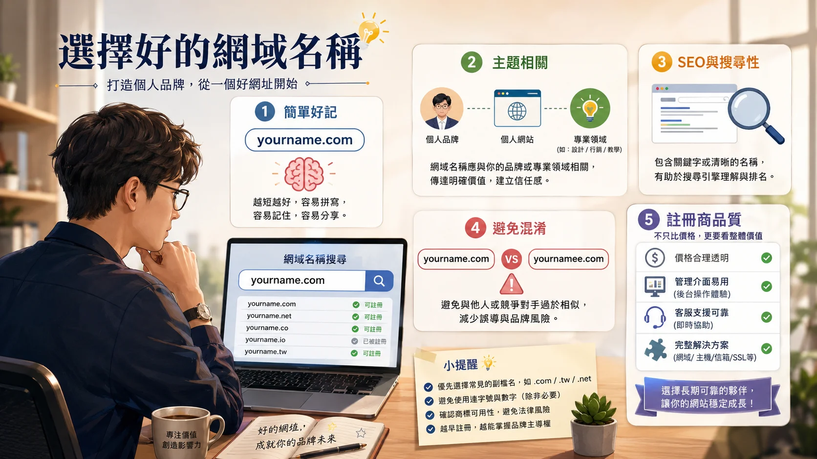 AI 時代，打造個人品牌從挑選一個好網址與優質註冊商開始
