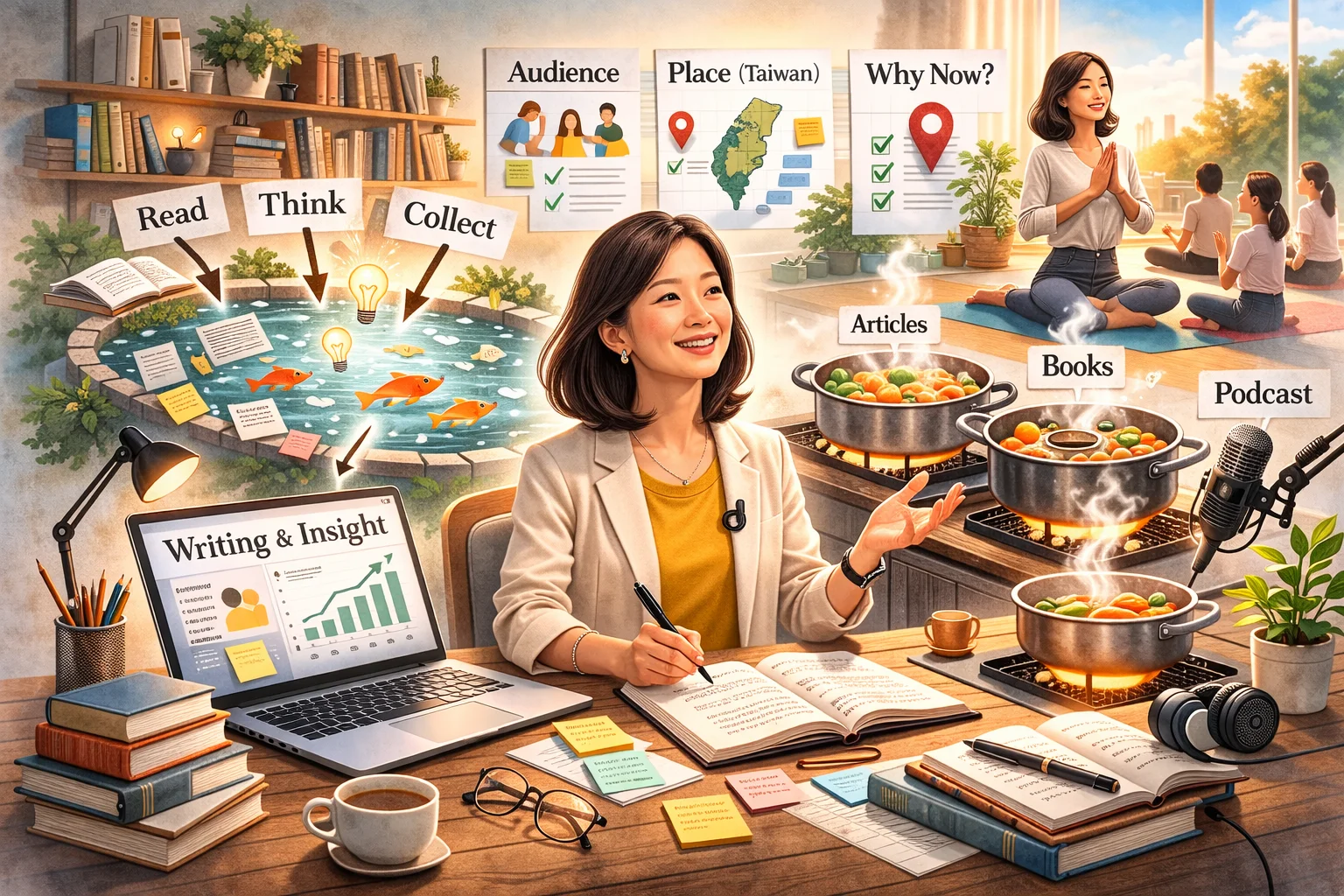 黃惠如談寫作心法：養一座池塘，讓精練短文信手拈來