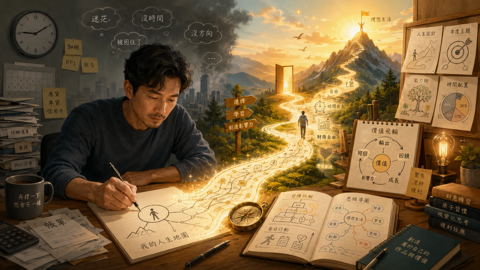 《圖解致富》推薦序：一張圖，打造會自己賺錢的系統，也畫出你願意重來一次的人生