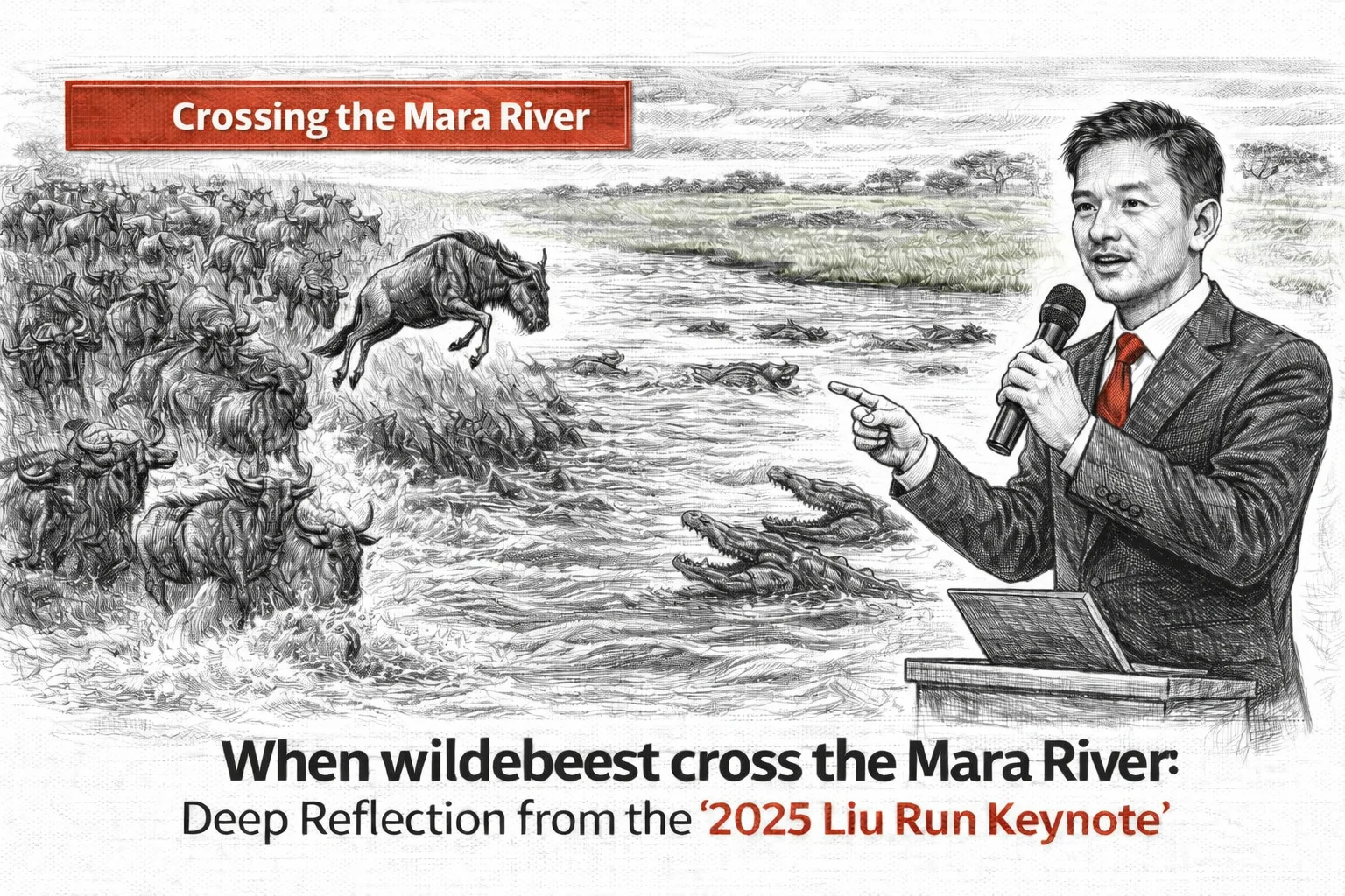 當角馬穿越馬拉河：從劉潤 2025 年度演講看企業如何在困境中突圍