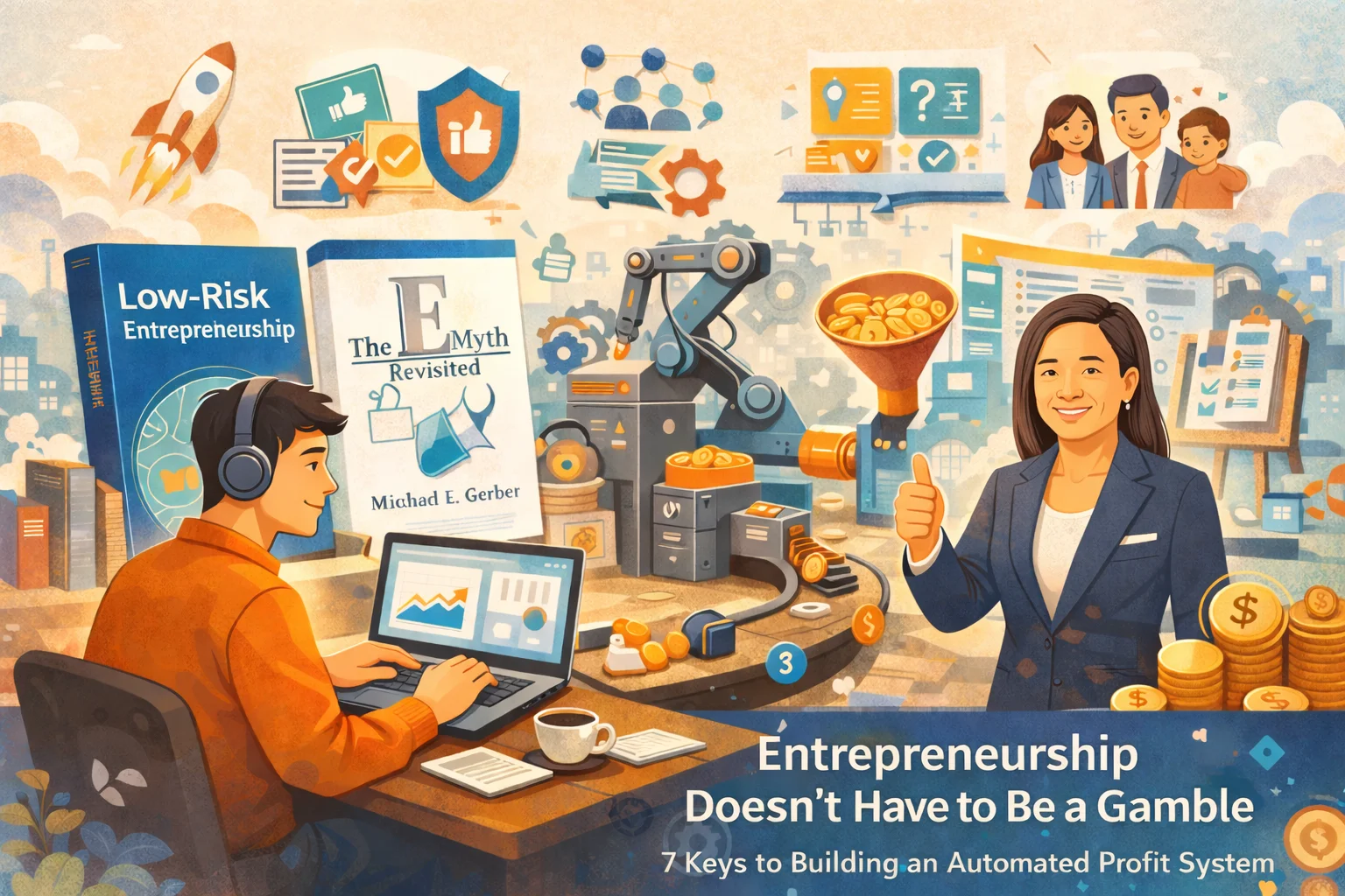 創業不必賭命：從兩本神書學會打造自動獲利系統的七個關鍵