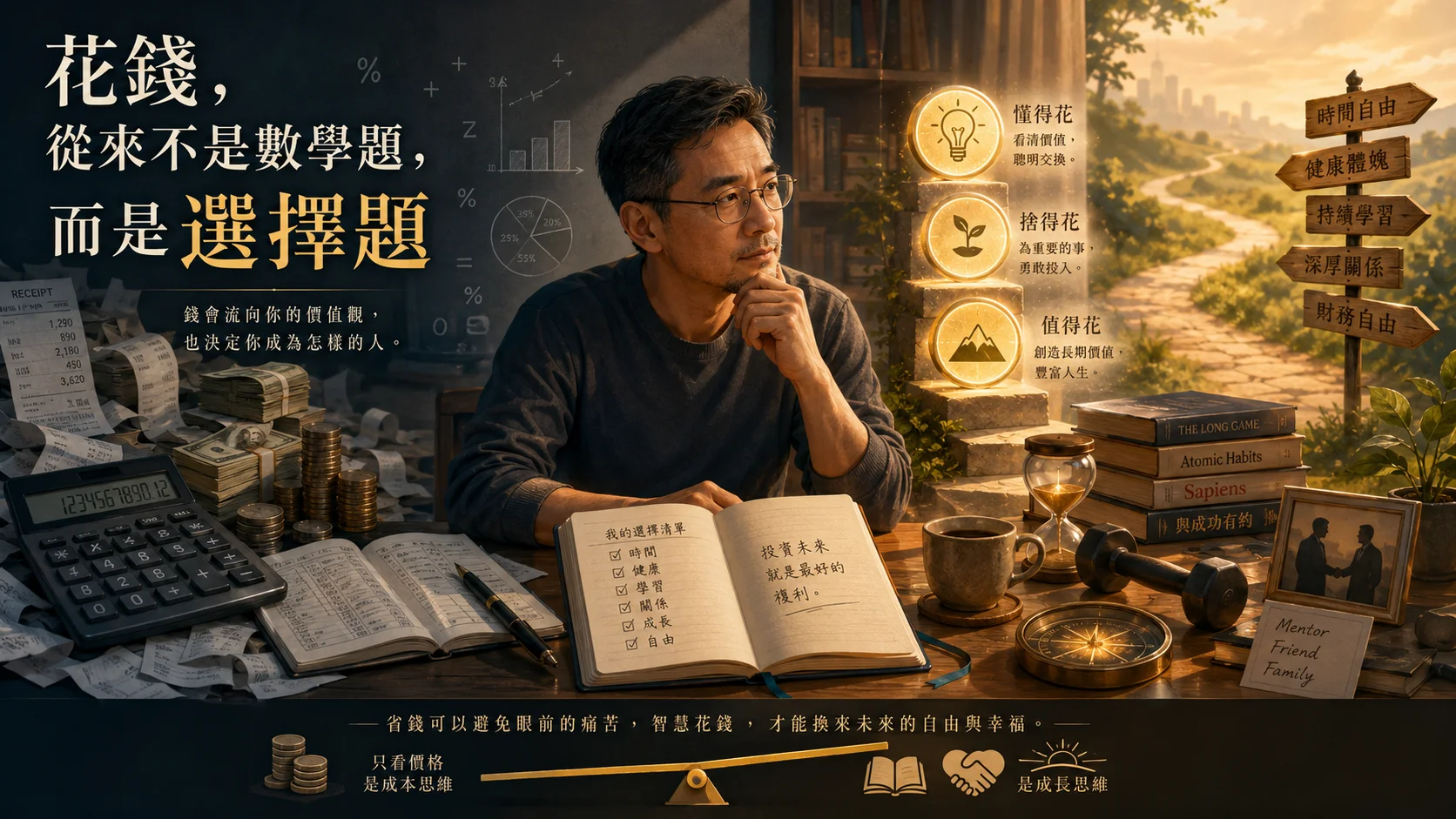 花錢，從來不是數學題，而是選擇題：讀郝旭烈《花錢有道》談富思維