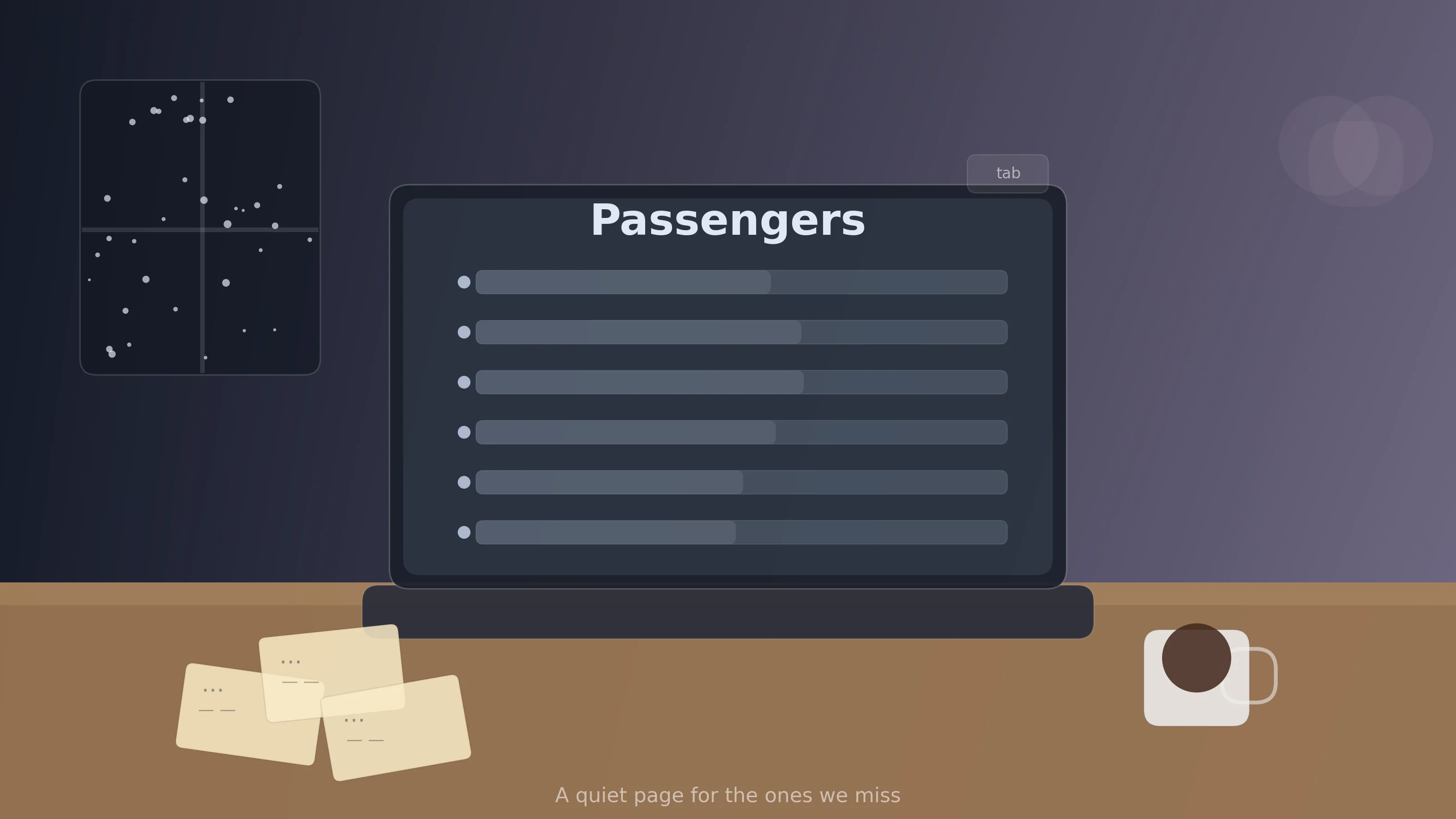 Passengers：我在筆記軟體裡，為想念留了一個入口