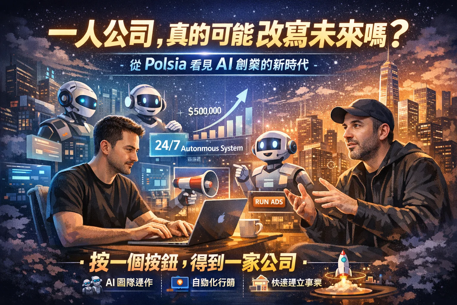 一人公司，真的可能改寫未來嗎？從 Polsia 看見 AI 創業的新時代