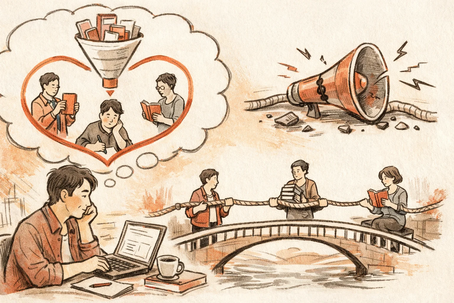 出版業真正缺的不是曝光，而是關係