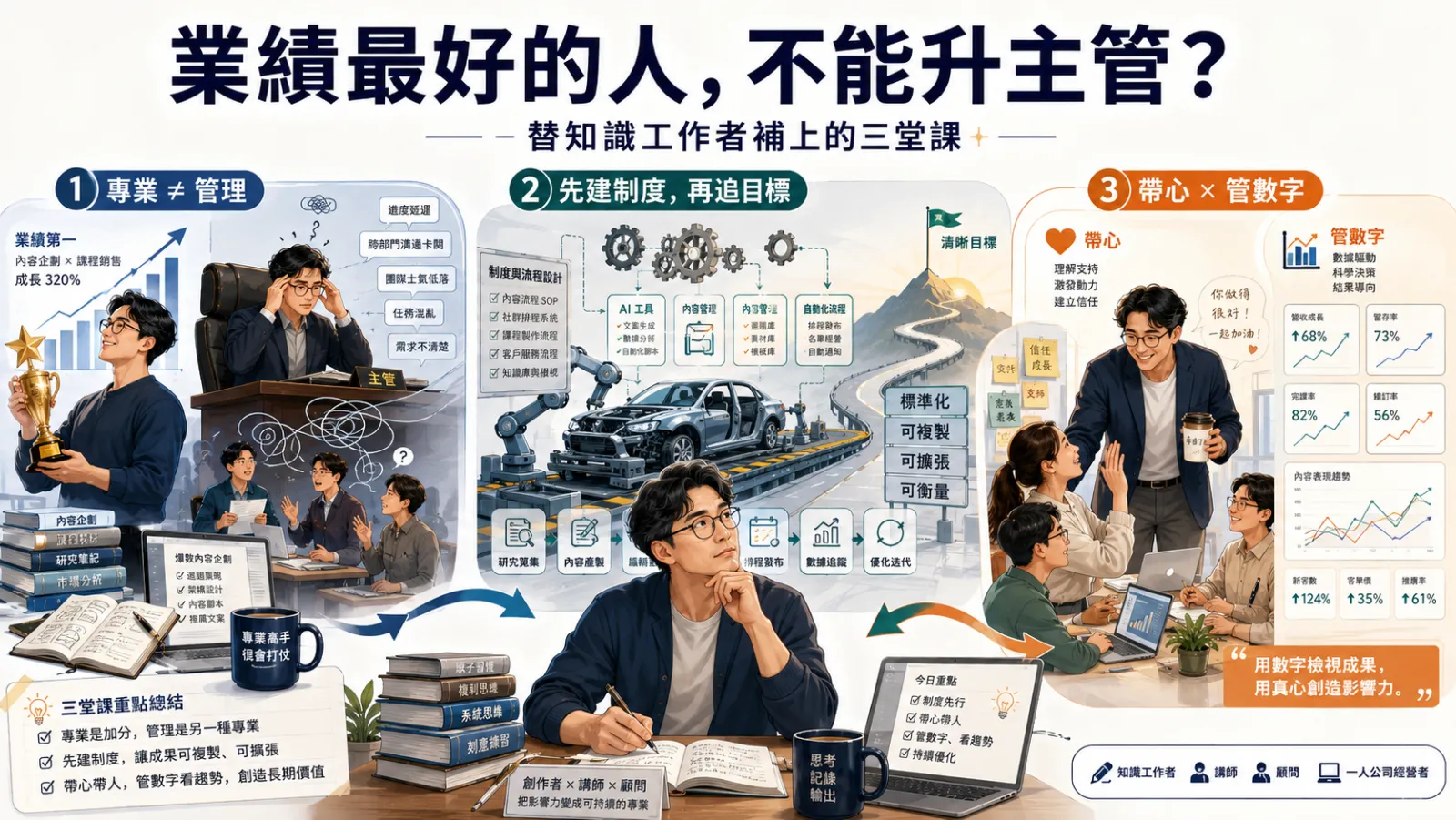 業績最好的人，為什麼不能升主管？聽完陳宗賢，我替知識工作者補上三個沒人提醒的重點