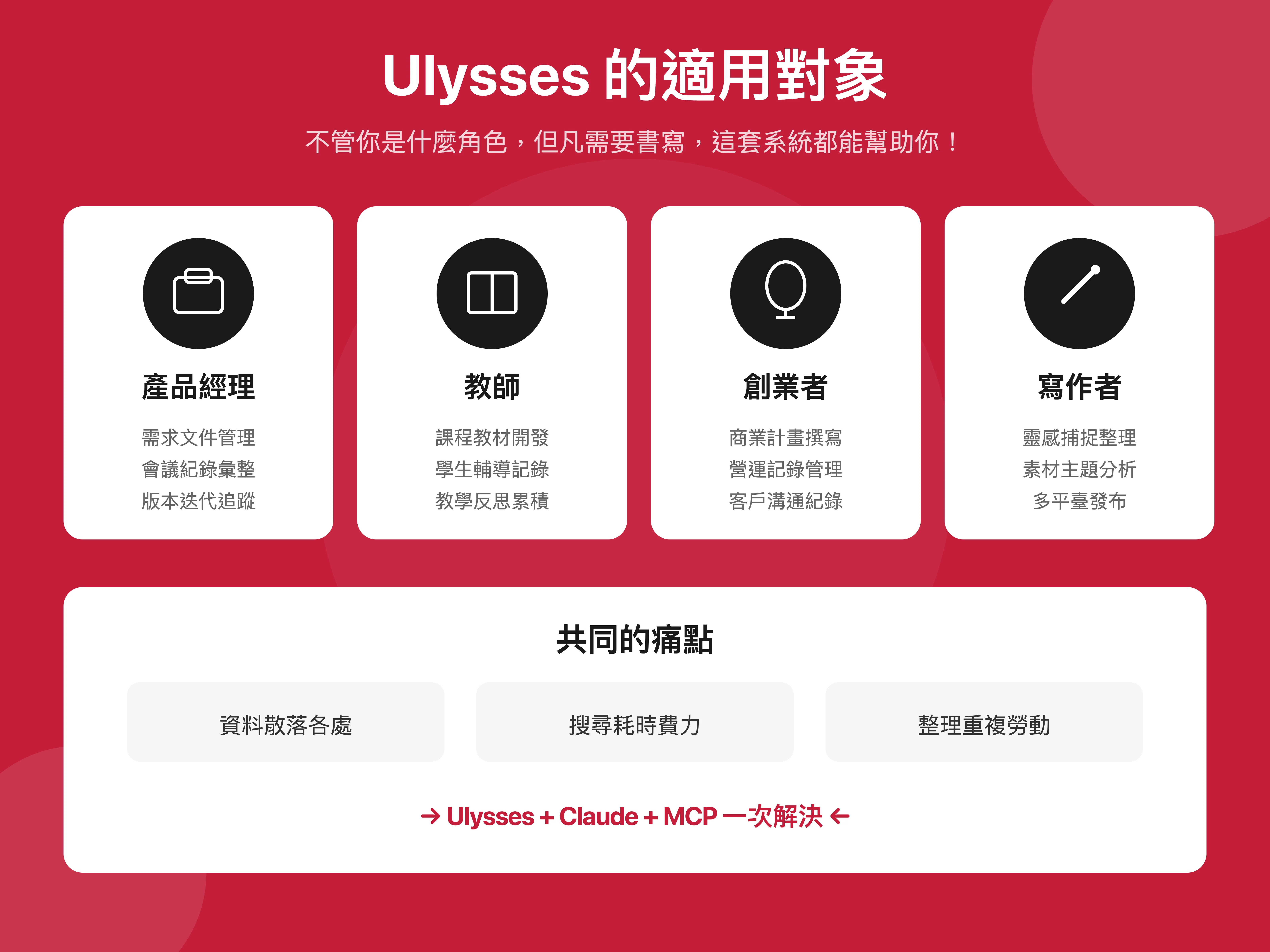 Ulysses 的適用對象