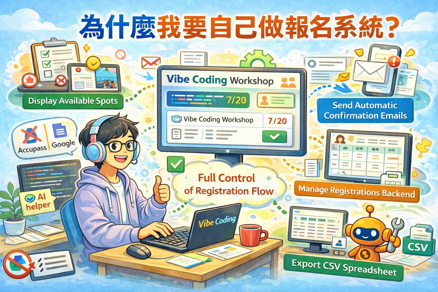 用 Vibe Coding 打造活動報名系統：一個非工程師的真實開發覆盤